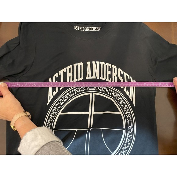 Astrid Andersen Basic Long Sleeve Shirt Black Unisex M New with Tags - Picture 7 of 10